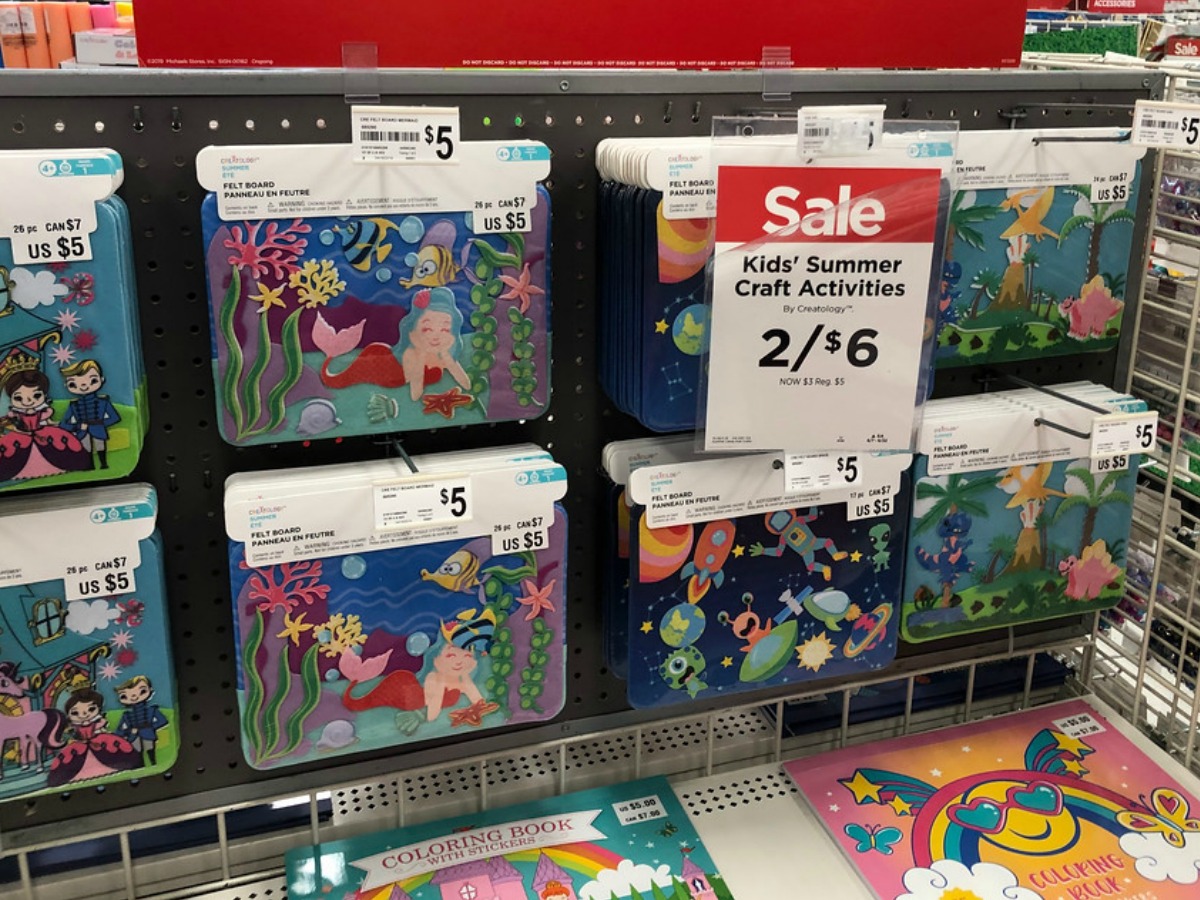 Creatology Felt Boards at Michaels on sale for $3