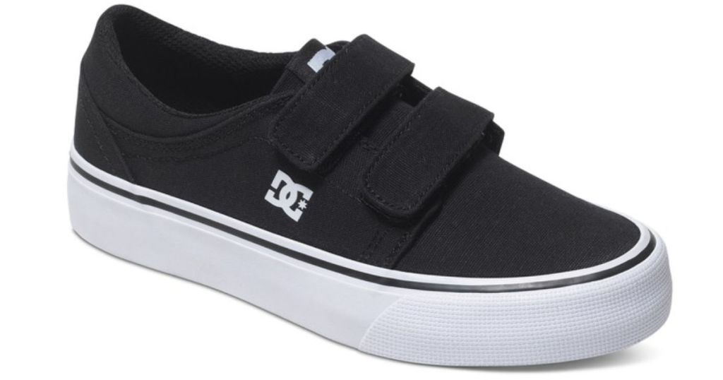 DC black and white kids shoe