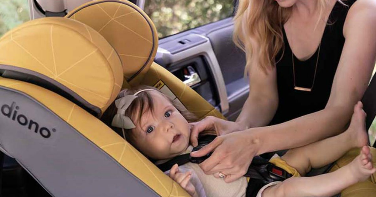 baby in Diono carseat