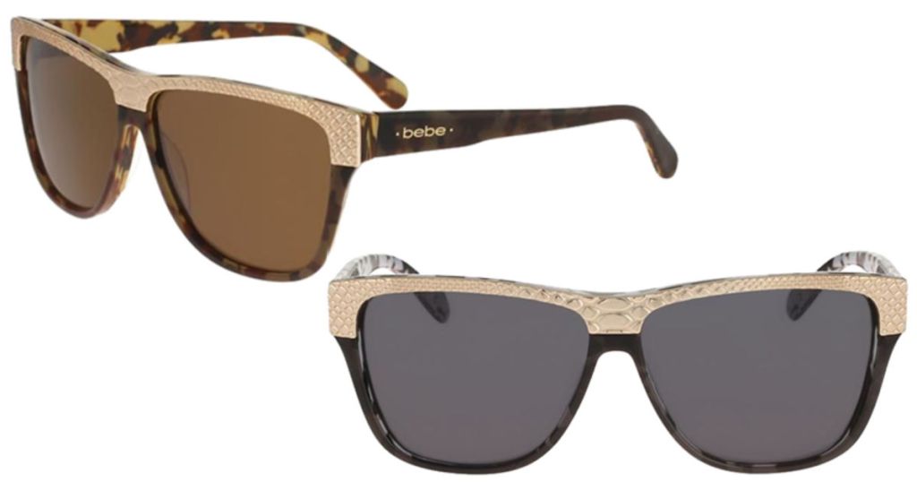 2 pairs of eyedictive bebe sunglasses
