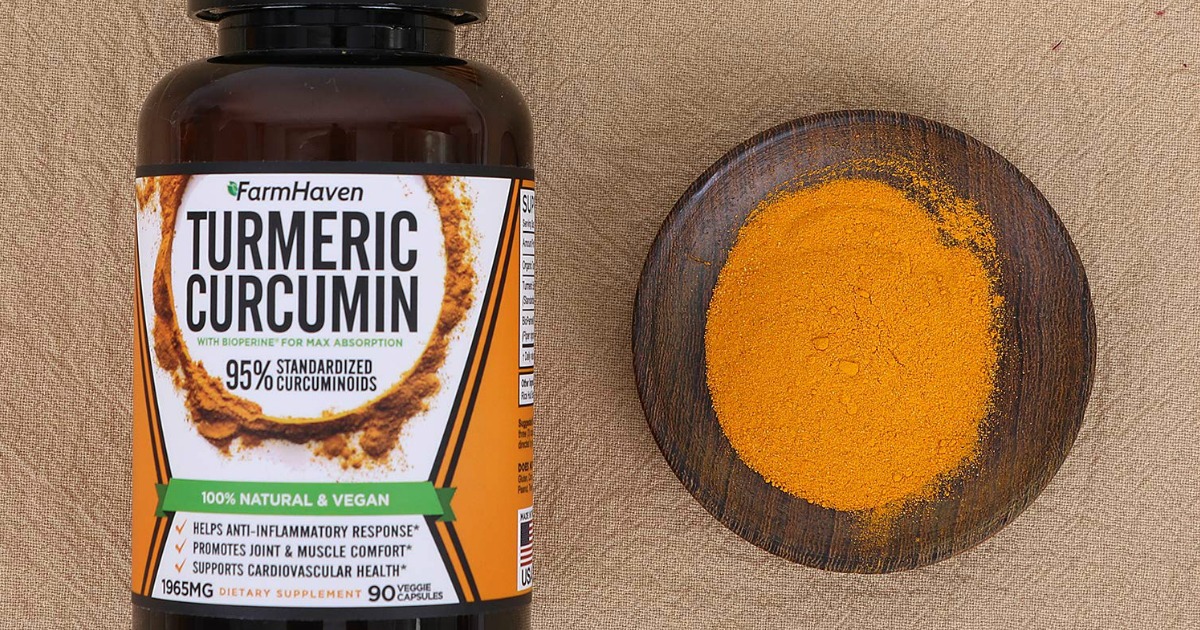 Amazon FarmHaven Turmeric Curcumin 90Count Capsules Only 10.69 Shipped