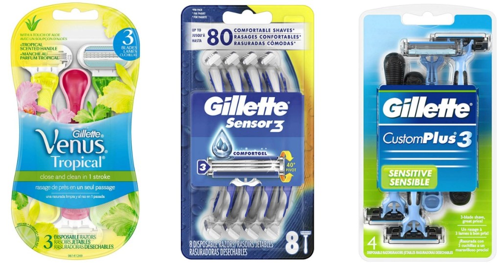 Gillette Disposable Razors in the box