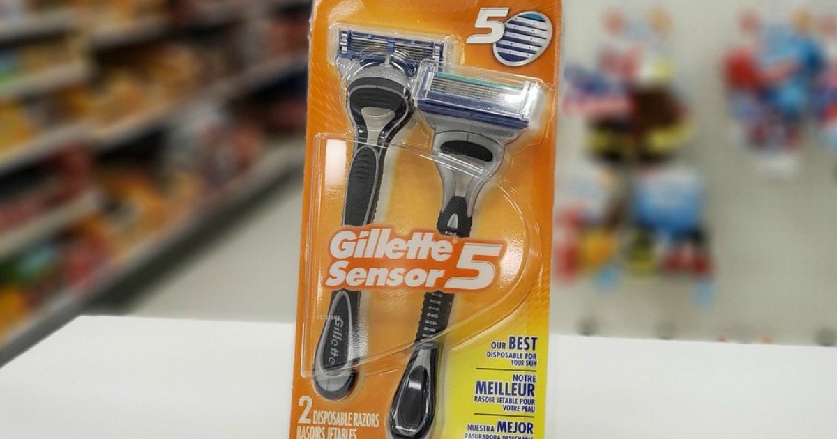 gillette sensor 5 disposable 2-pack in store