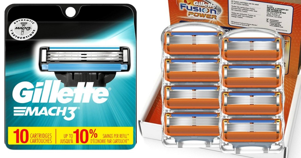 Gillette Razor Blade Refill Packages