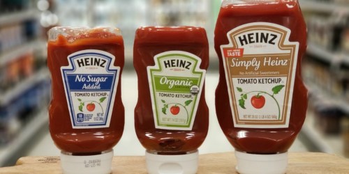 Rare $1/1 Heinz Simply Tomato, Organic, No Salt Added, or No Sugar Added Ketchup Coupon