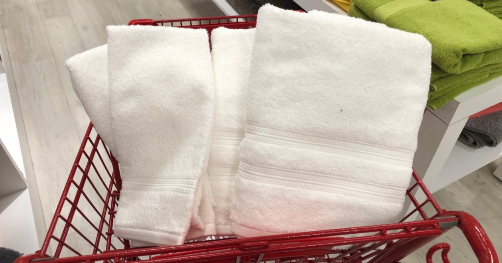 jcpenney home expression white towels in store