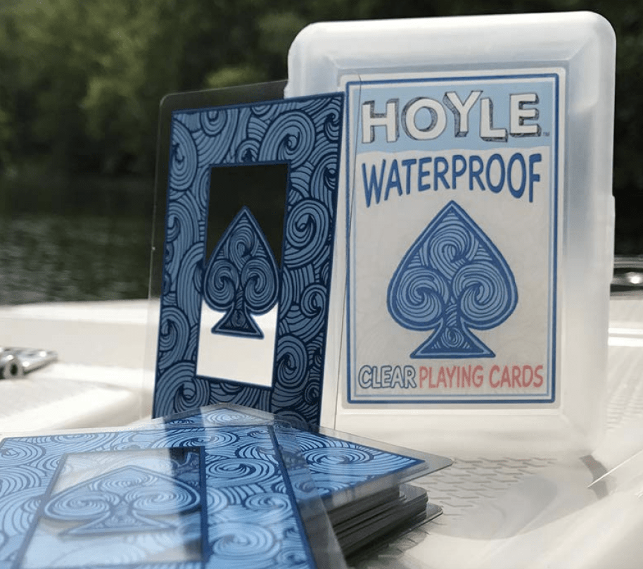 Hoyle Waterproof Playing Cards on boat