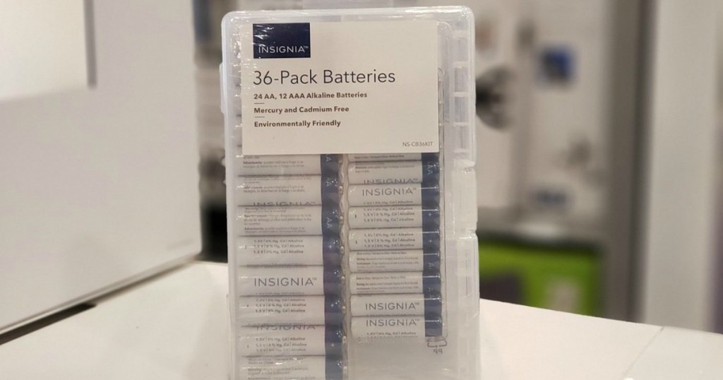 case of Insignia batteries 36-pack at Best Buy