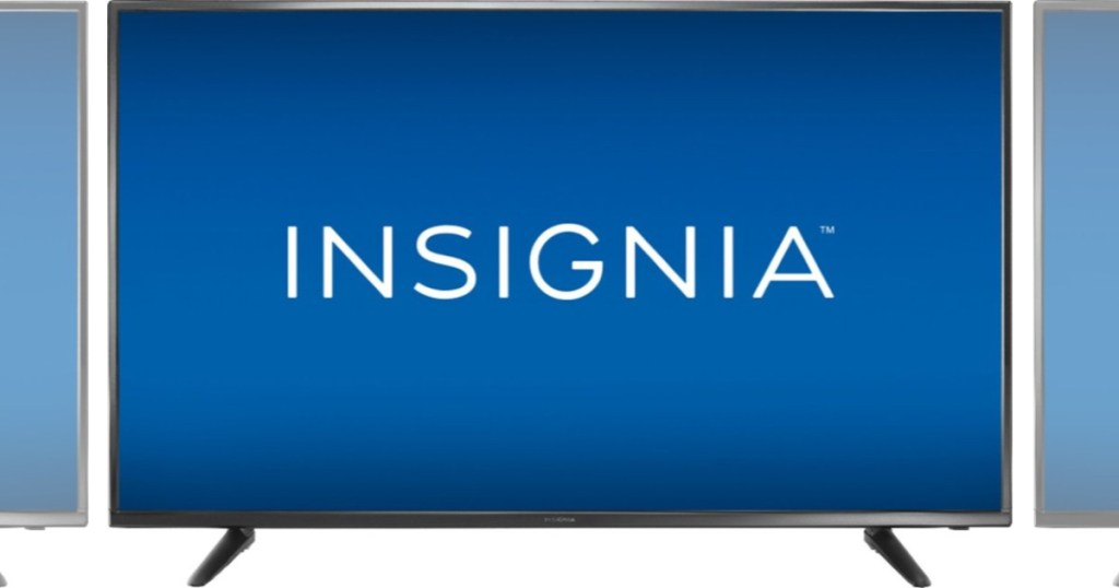 Insignia TV with shadow on each side