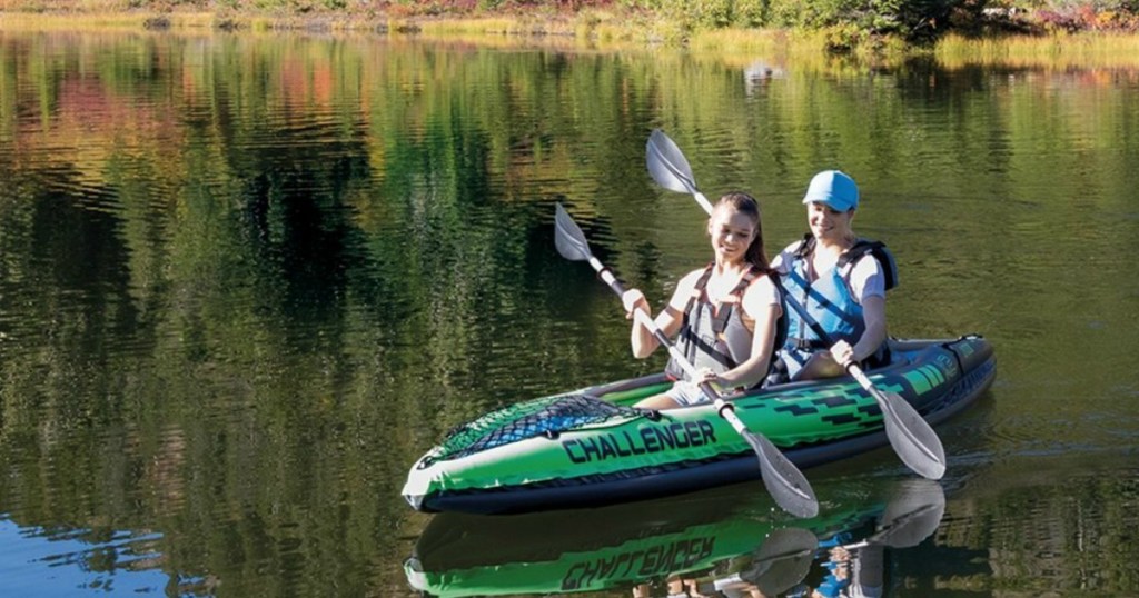 two people in kayak