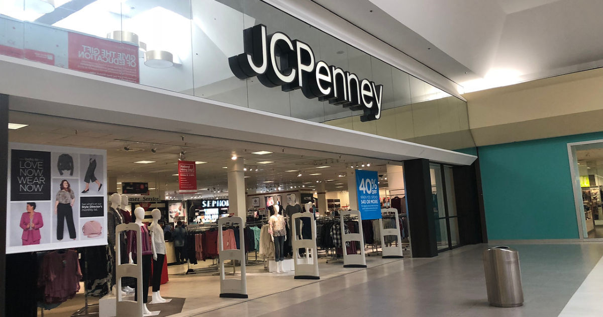 jcpenney store front in a mall
