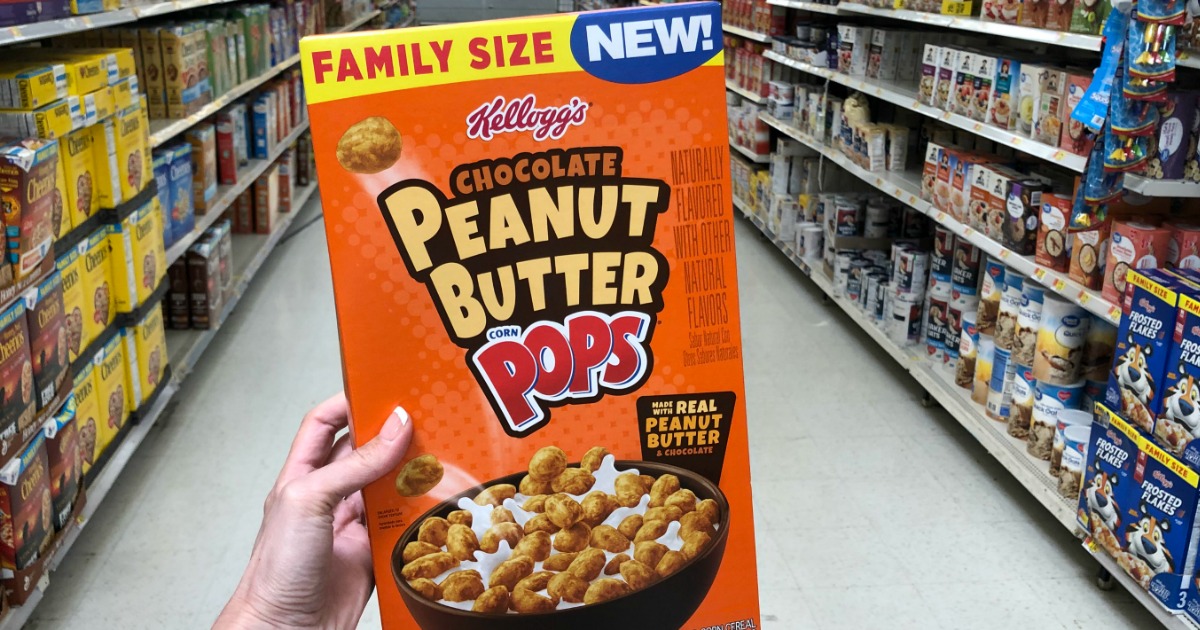 Kellogg's Chocolate Peanut Butter Corn Pops Breakfast Cereal Is Back