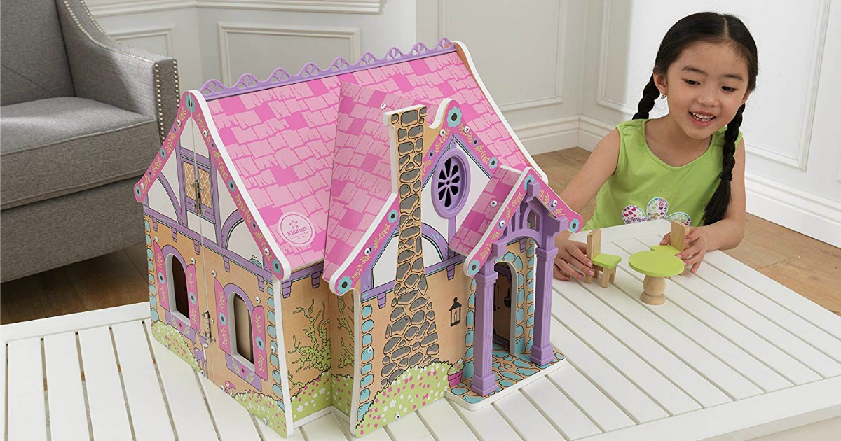 KidKraft Wooden Dollhouse w Accessories Only 39.99 Shipped