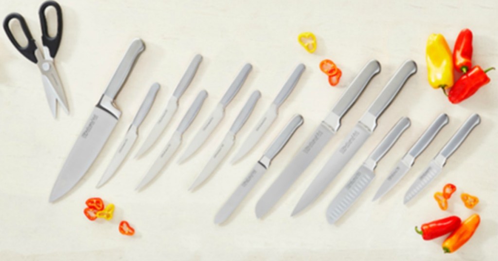 KitchenAid Knife Set collection with scissors and peppers