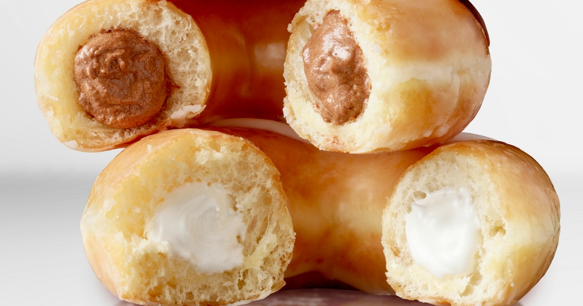 Krispy Kreme doughnuts with filling