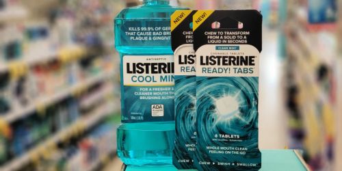 Listerine Ready! Tabs and Mouthwash as Low as 99¢ Each After Walgreens Rewards (Starting June 16th)