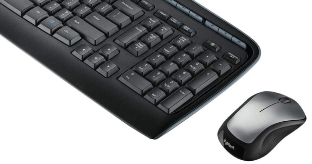 Logitech MK335 Wireless Keyboard & Mouse, Black/Silver