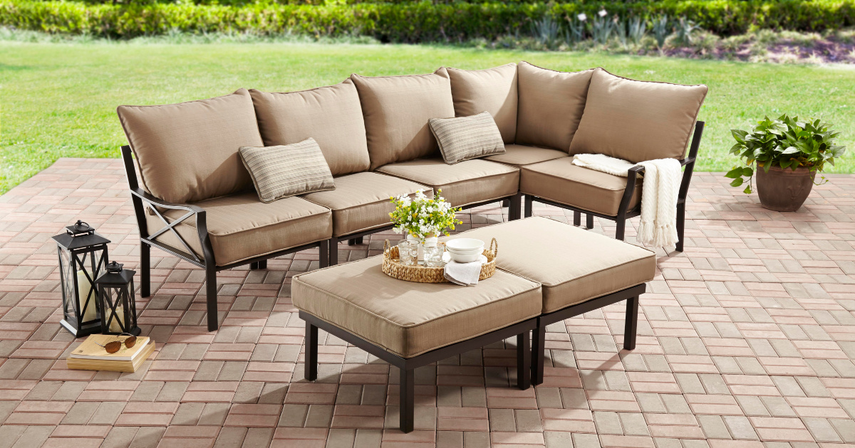 Mainstays 4 piece cushioned best sale conversation set