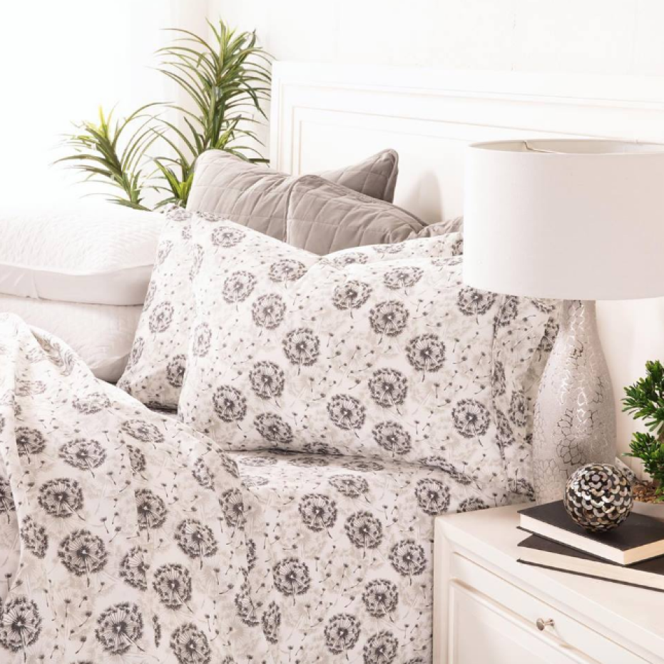 Double bed featuring Dandelion patterned Linens & Hutch Duvet Cover Set