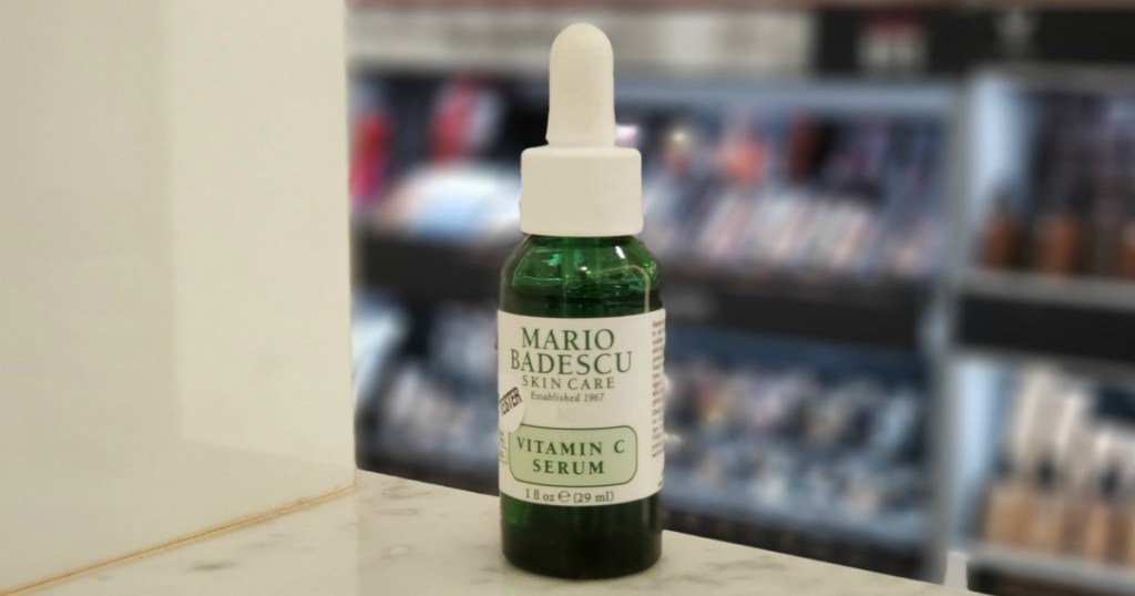 mario badescu vitamin c serum on shelf at store