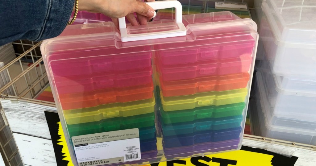 Rainbow Container for Craft Storage