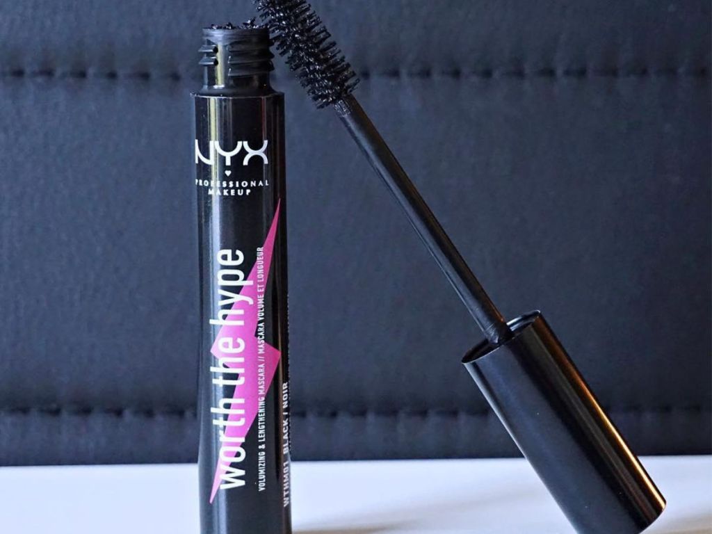 NYX Cosmetics Worth The Hype Mascara in Original Black on white counter