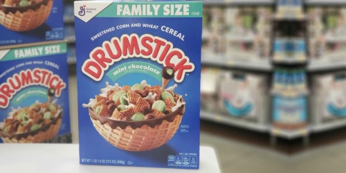 General Mills Drumstick Cereal Lets You Have Dessert for Breakfast (Mint Chocolate or Classic Vanilla)