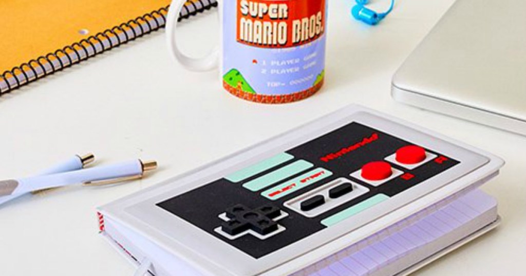 Nintendo Controller Journal and Super Mario Mug