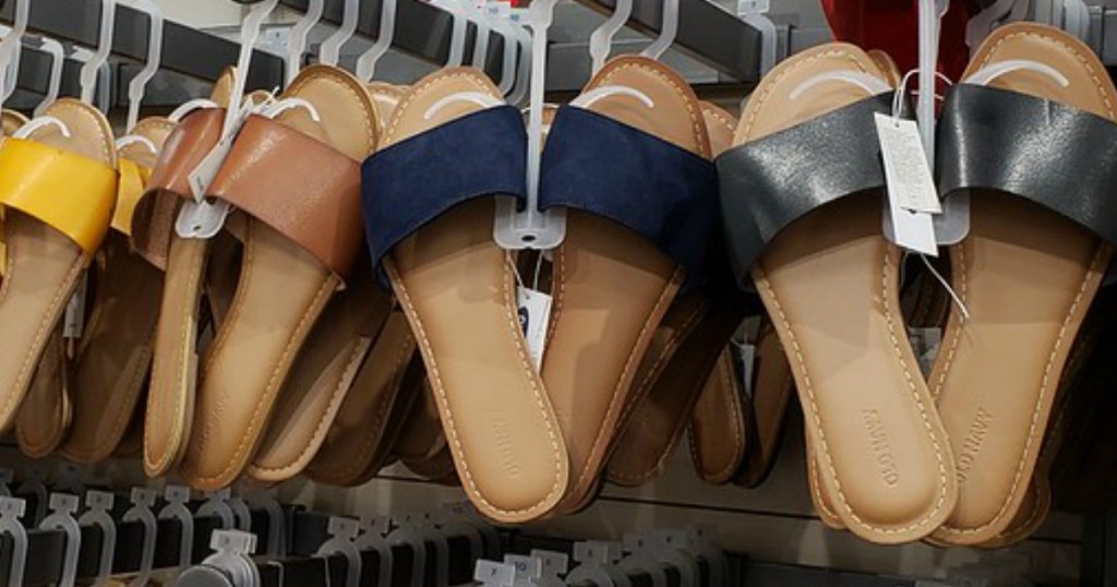 Old Navy Women's Sandals hanging on the wall