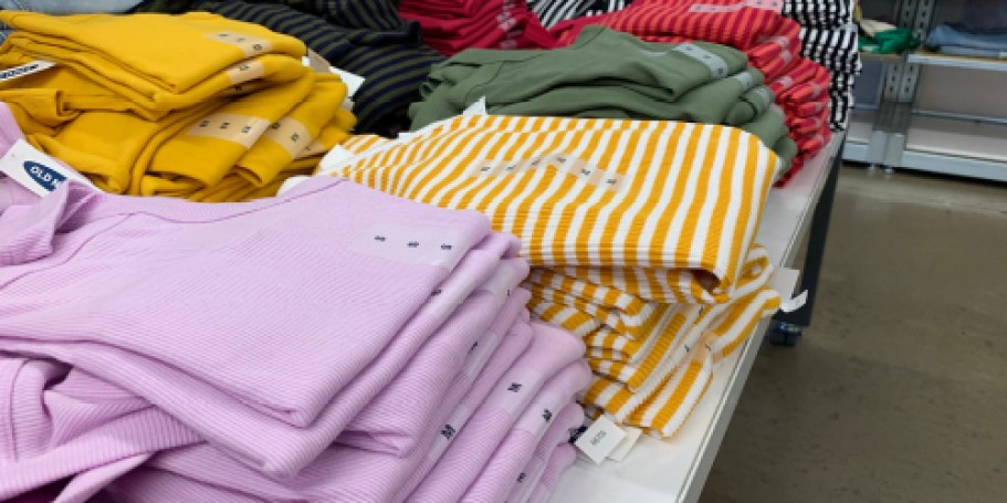 Up to 60% Off Old Navy Sale | Tees, Tanks & Dresses from $6 (Ends Tonight!)