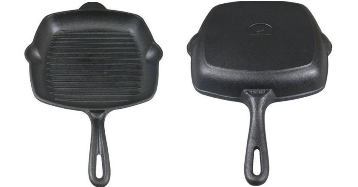 cast iron griddle front and back pics