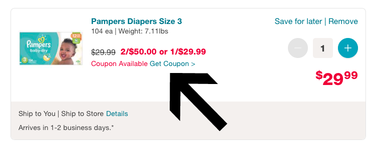 pampers digital coupons