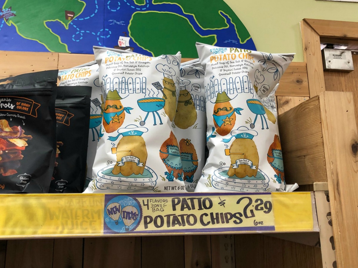 Trader Joe's Patio Potato Chips Give You 4 Flavors in One Bag (+ More