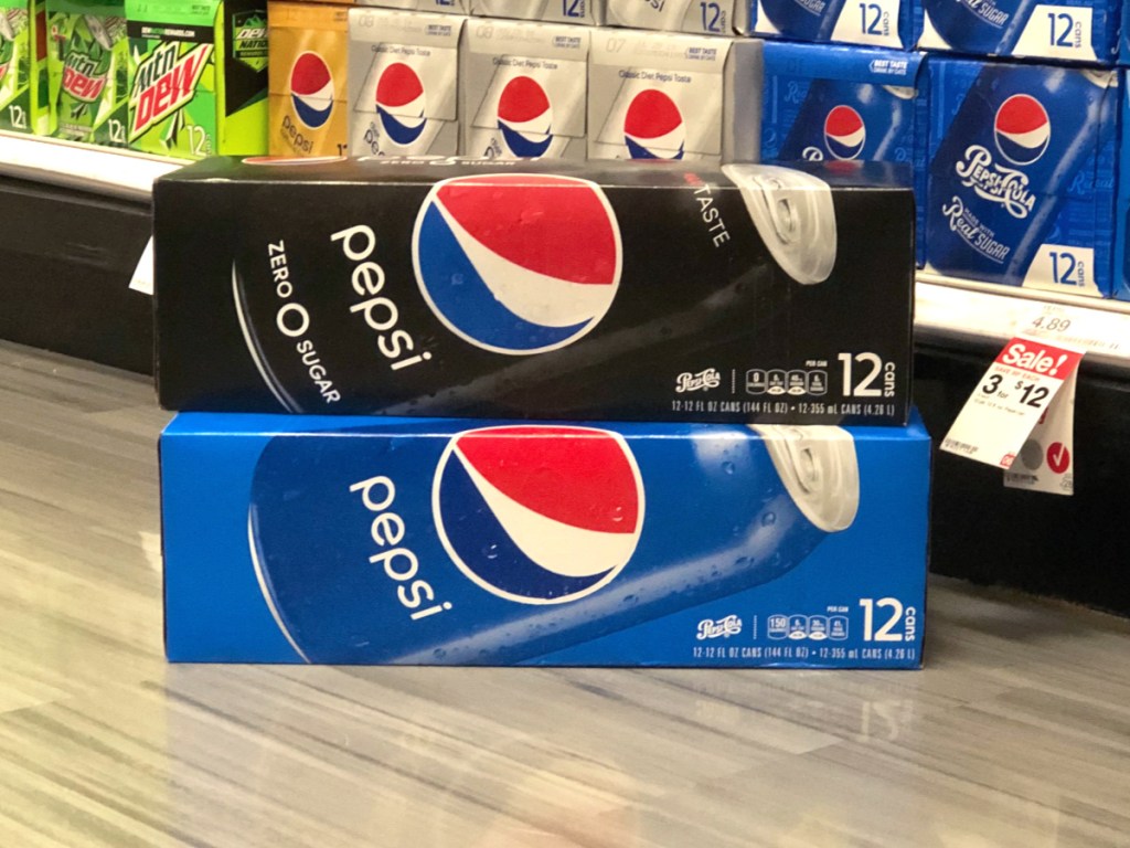 Pepsi Brand 12-Pack Sodas Only $1.81 Each After Cash Back at Target