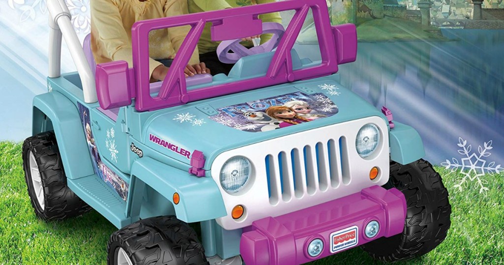 pink and purple Disney Frozen Power Wheels ride-on toy