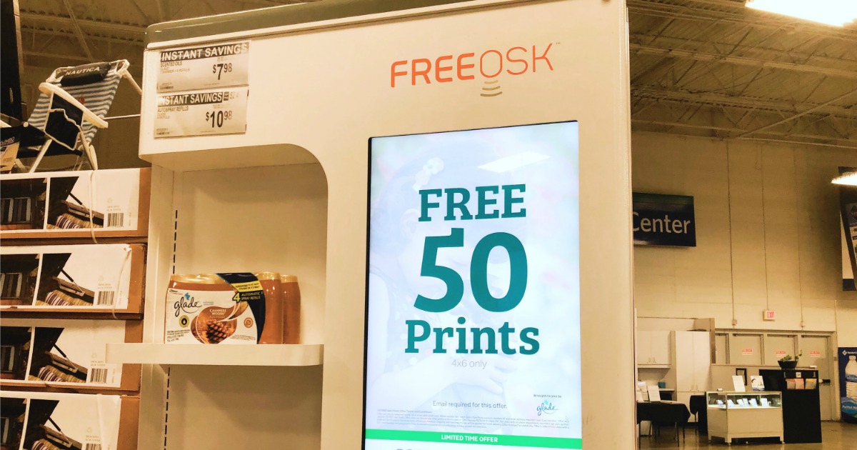 sam's club freeosk 50 free prints