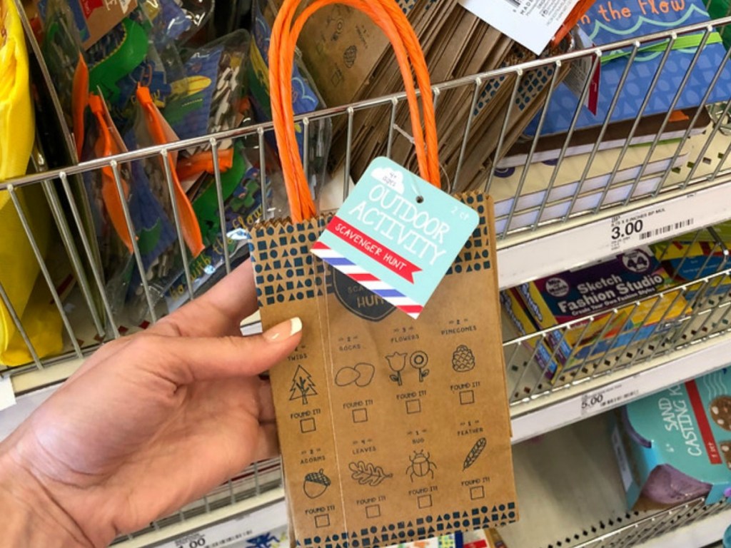 brown bag activity kit for children in store