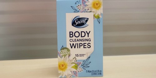Secret Body Cleansing Wipes 15-Count Only 69¢ After Cash Back at Target