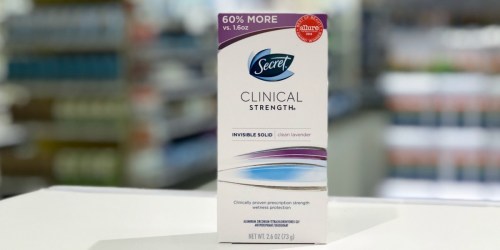 Secret Clinical Strength Antiperspirant Only $6 at Amazon