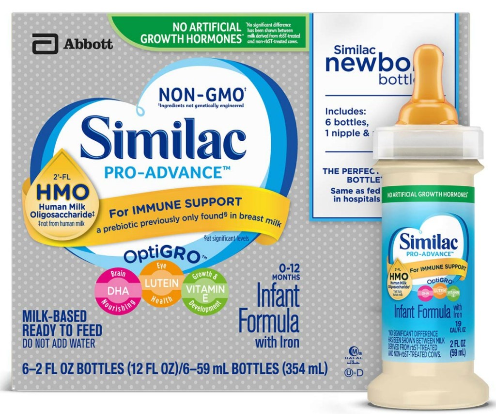 Similac Ready-to-Feed Newborn Formula Bottles 48-Count Only $28.75