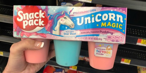 Snack Pack Unicorn Magic & Dragon Treasure Pudding Cups Available at Walmart & Target