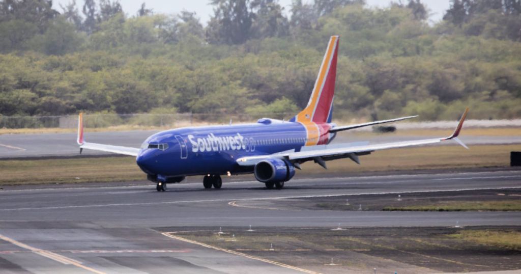 southwest airlines - plane on runway