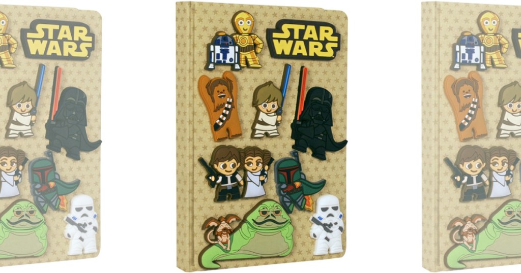 Star Wars Kawaii Journal with various Star Wars characters on the front