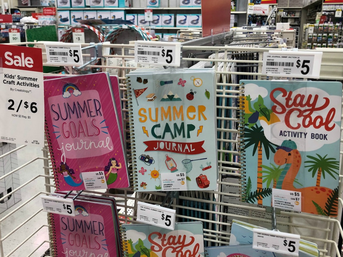 Creatology Journals on sale for $3 at Michaels 