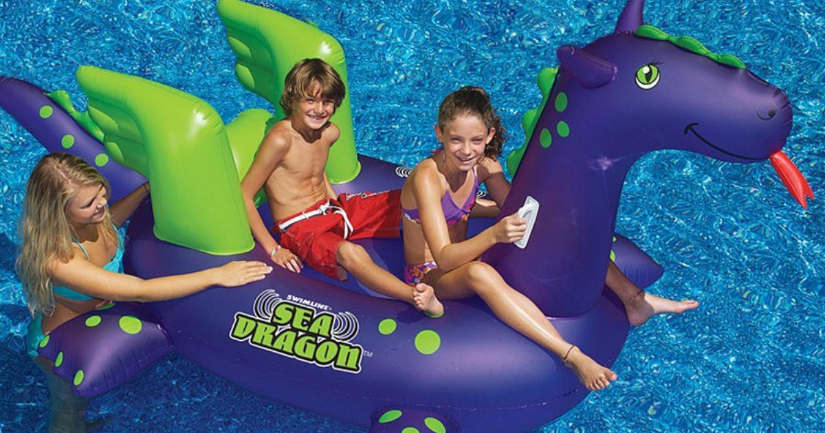 Swimline Shock Rocker Large Inflatable 4 Person Swimming Pool Float Fun Lounge 