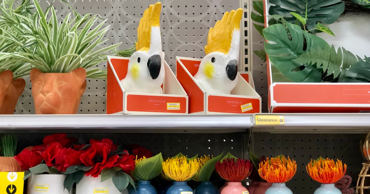 colorful Opalhouse home decor on the shelves at Target