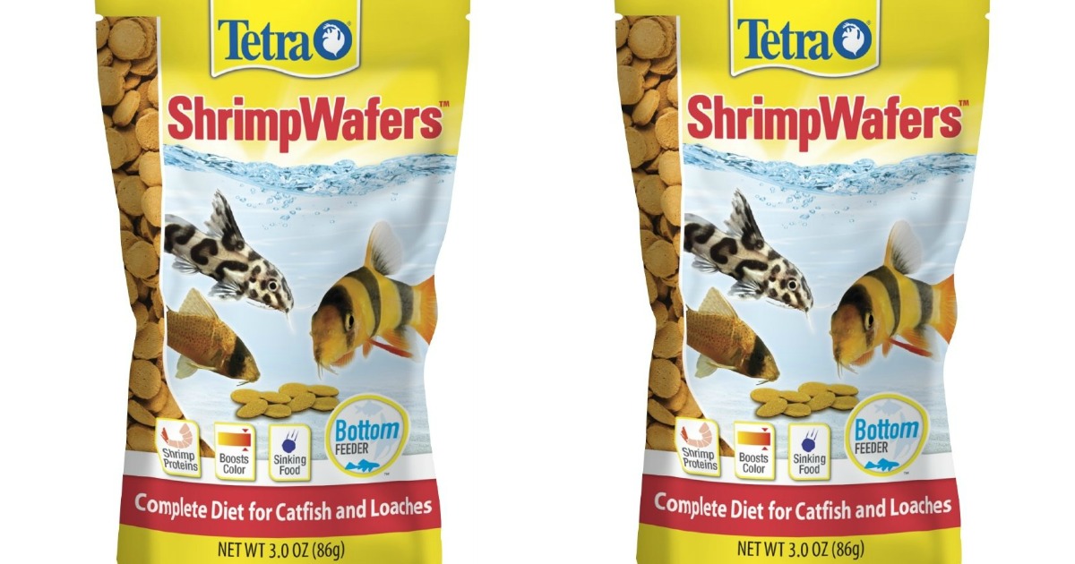 bags of tetra shrimp wafers for catfish and loachesq