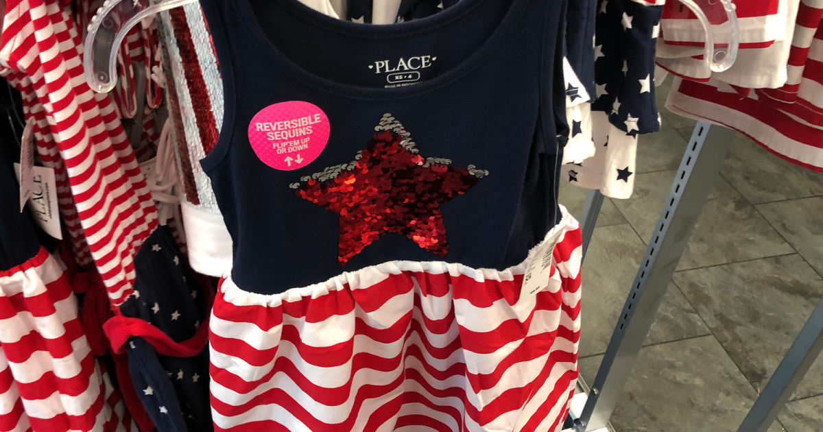 The Children's Place Red, White and Blue Patriotic Dress