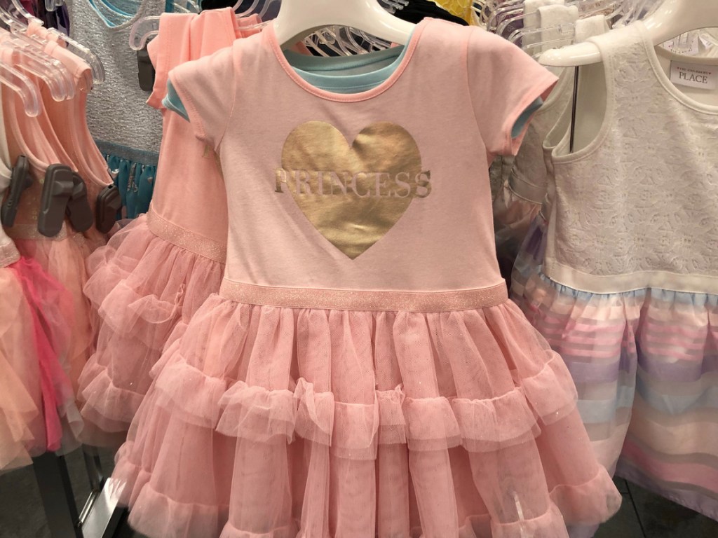 The Children's Place Girls Princess Dress on a hanger