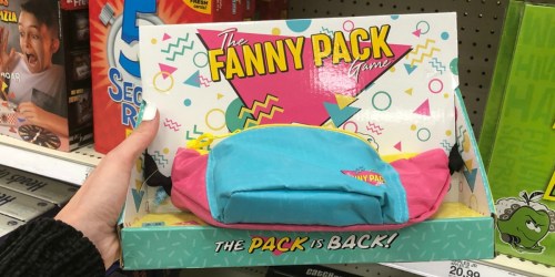 Throw Back to the 90’s w/ New Games at Target – The Fanny Pack Game & Blockbuster Party Game